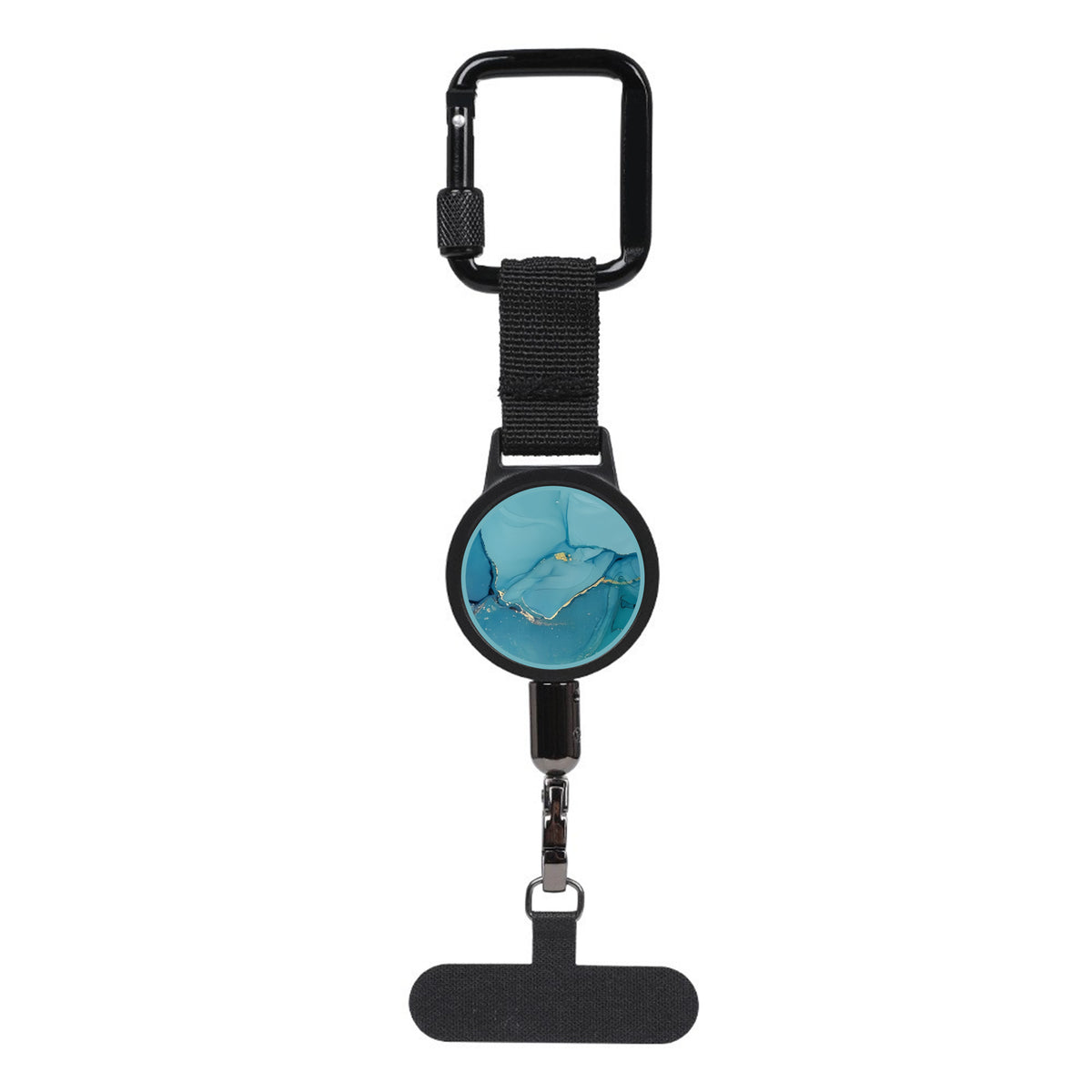 Retractable Anti-Lost Phone Tether with Locking Carabiner