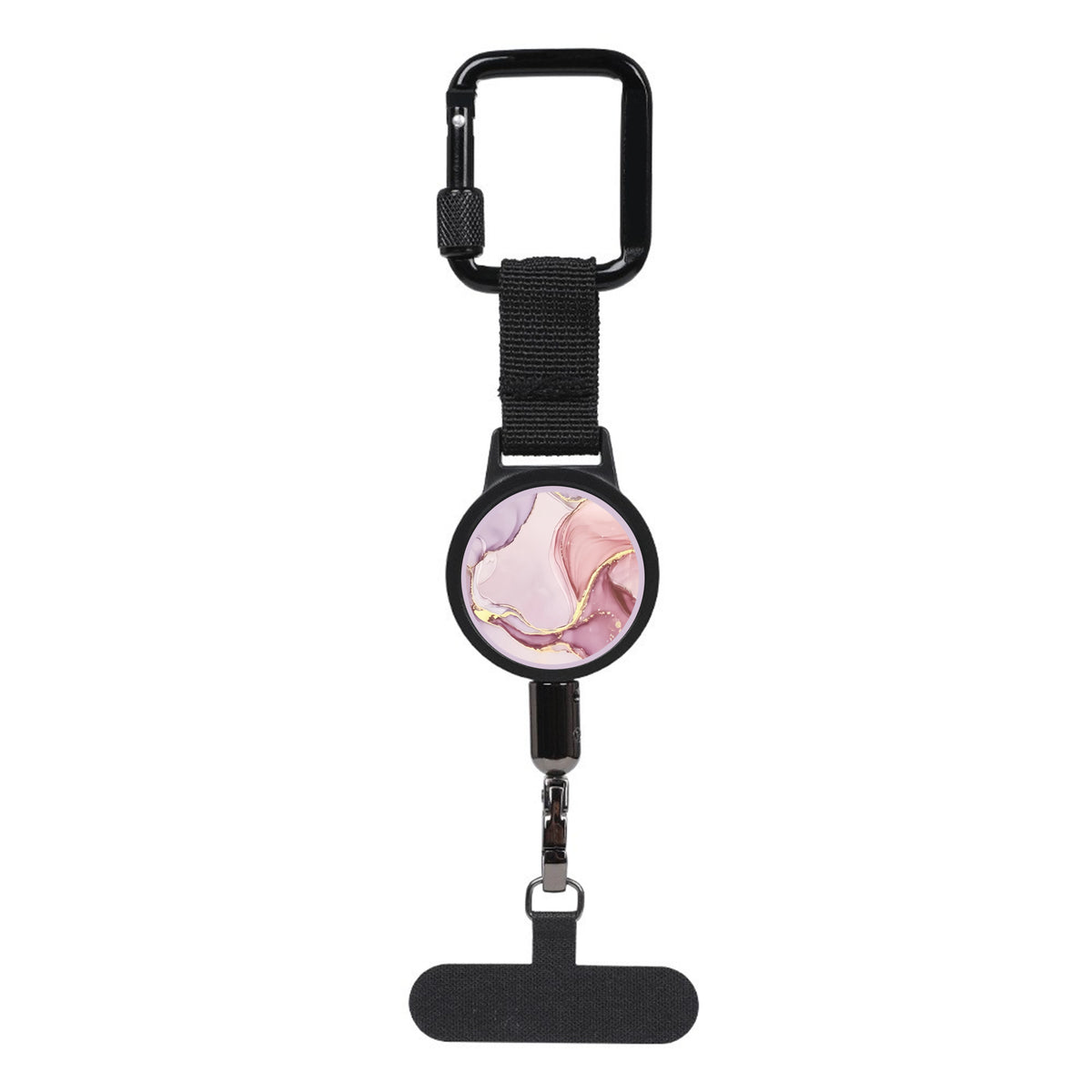 Retractable Anti-Lost Phone Tether with Locking Carabiner