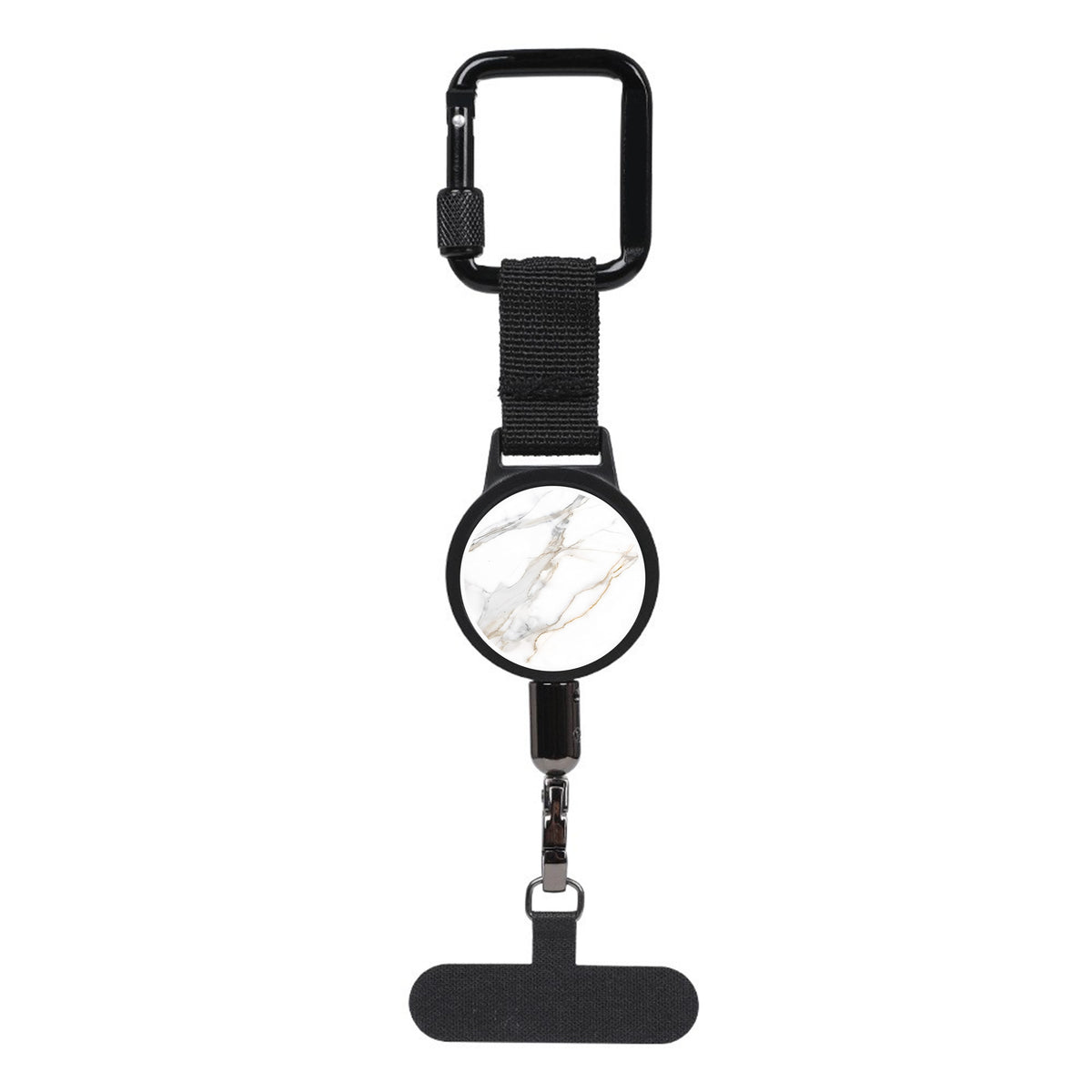 Retractable Anti-Lost Phone Tether with Locking Carabiner