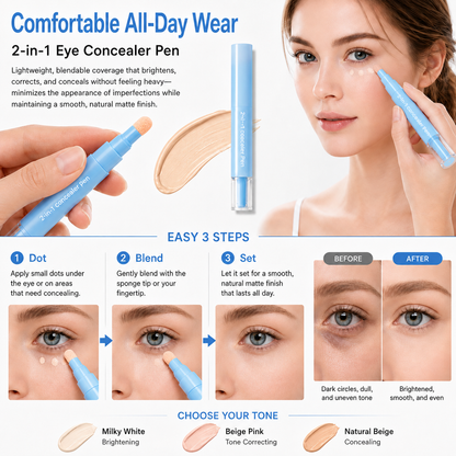 Misspone 2-in-1 Eye Concealer Pen
