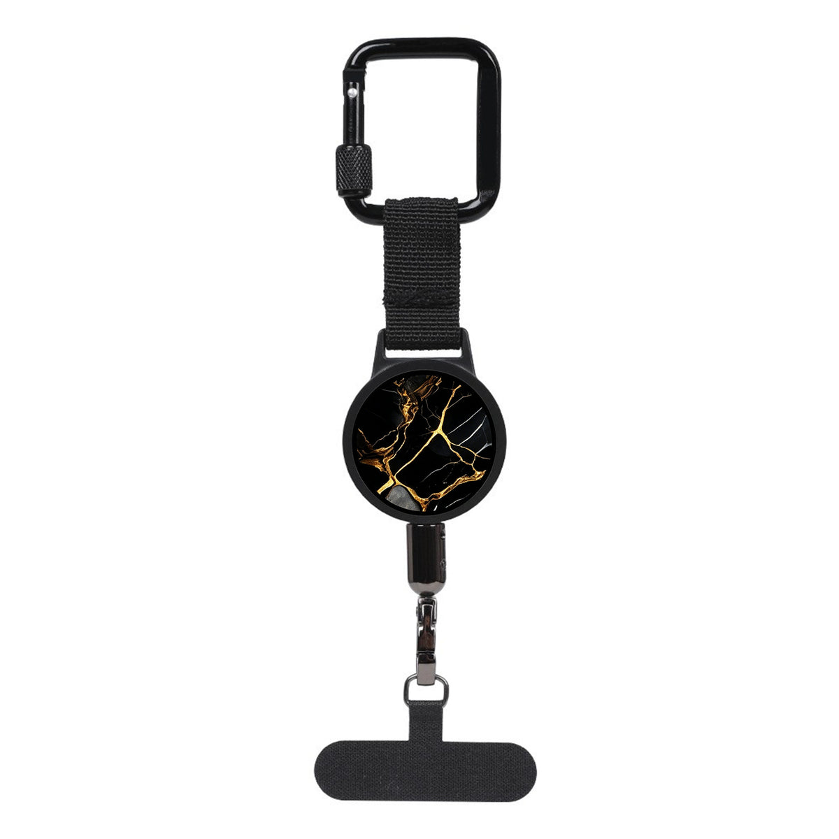 Retractable Anti-Lost Phone Tether with Locking Carabiner