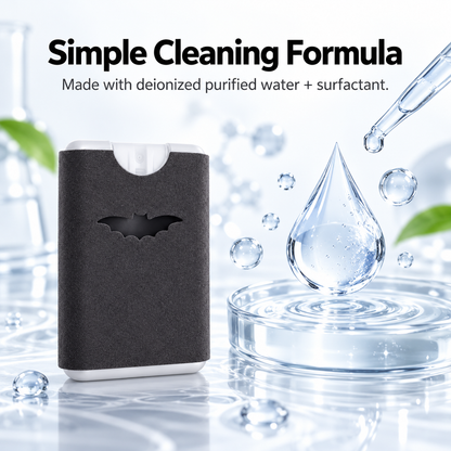 2-in-1 Microfiber Screen Cleaner Spray — Spray & Wipe for a Streak-Free Shine