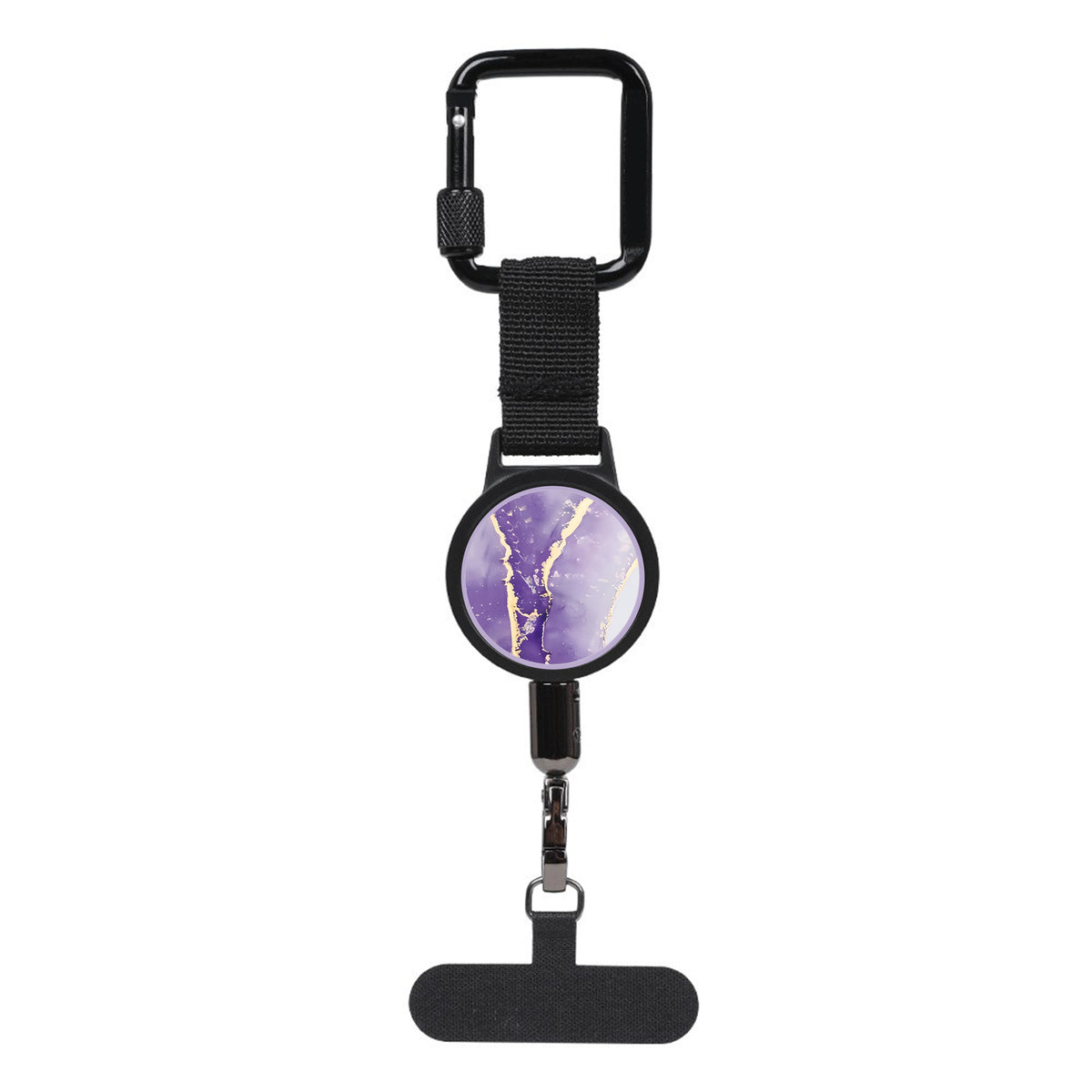 Retractable Anti-Lost Phone Tether with Locking Carabiner