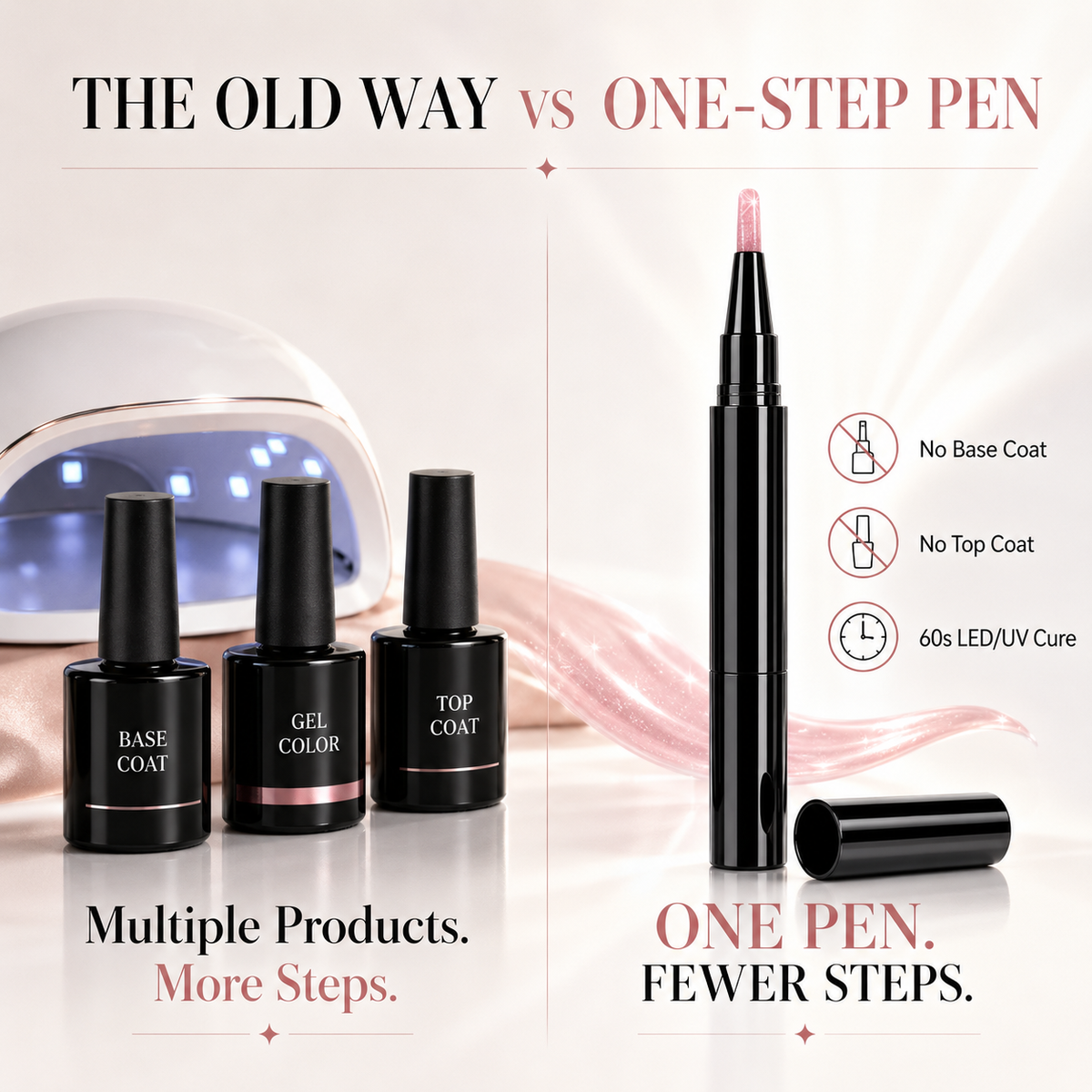 ✨ 3-in-1 One-Step Gel Nail Pen