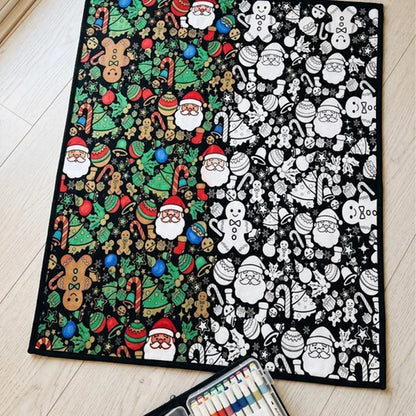 Christmas Coloring Blanket with Fabric Markers – Cozy DIY Holiday Gift