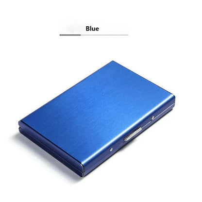 Blocking Stainless Steel Card Holder, Slim Portable Anti‑Theft Metal Credit Card Case