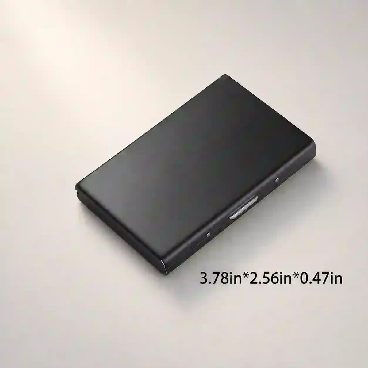 Blocking Stainless Steel Card Holder, Slim Portable Anti‑Theft Metal Credit Card Case